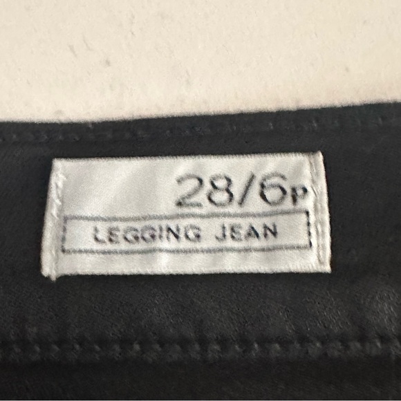 Gap 1969 Black Legging Jeans With Inseam Zip Detail Size 28/6P - Picture 4 of 7